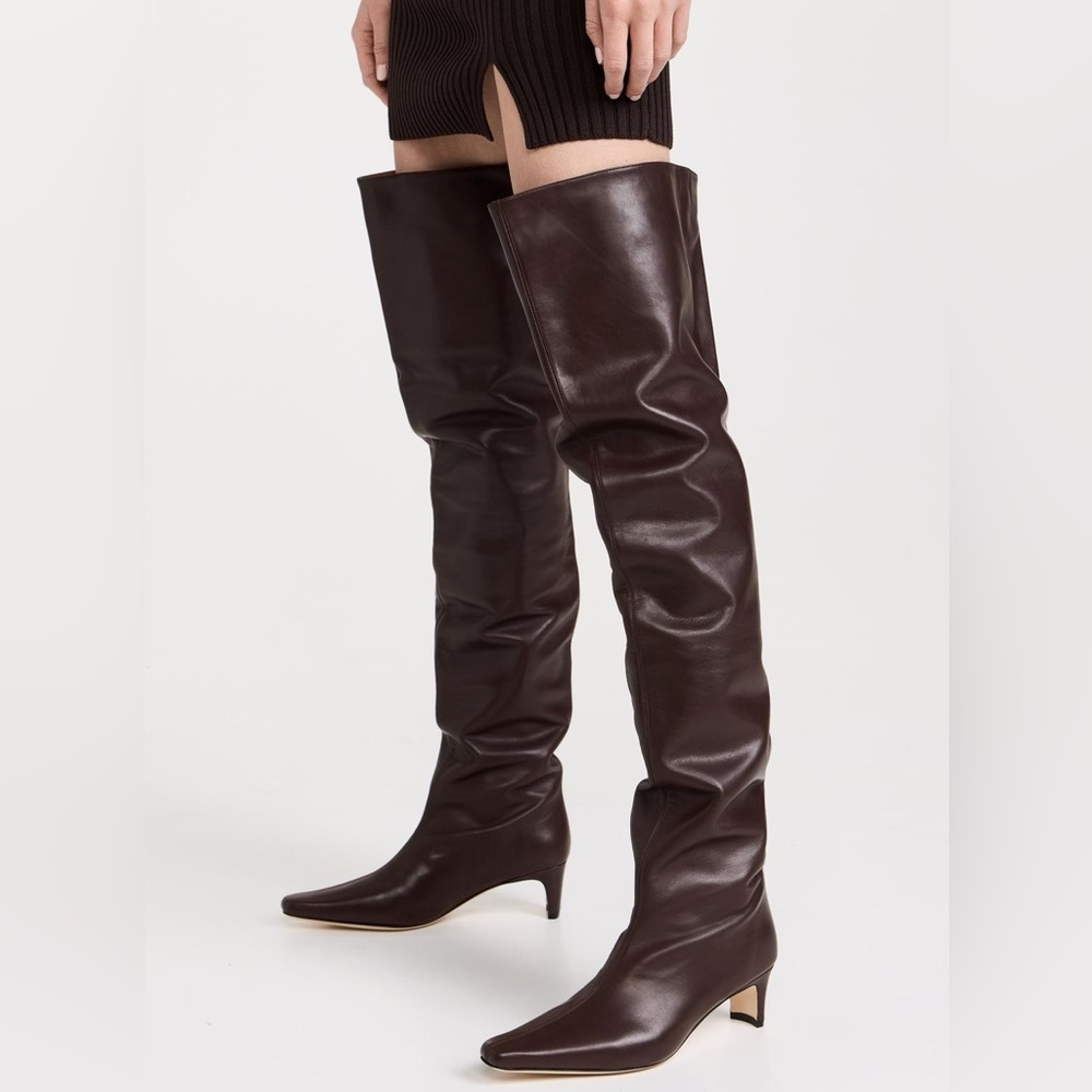 Staud Wally Over the Knee Boots Mahogany 39 Brand New!